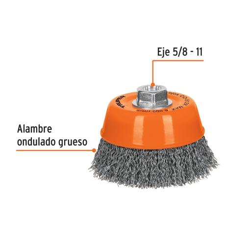 CARDA COPA 5" ENTR.5/8" ALAMB ONDULADO T