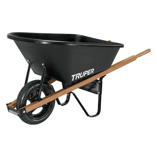 CARRETILLA 6FT CONCHA PLASTICA IMPONCHABLE BASTIDOR MADERA TRUPER