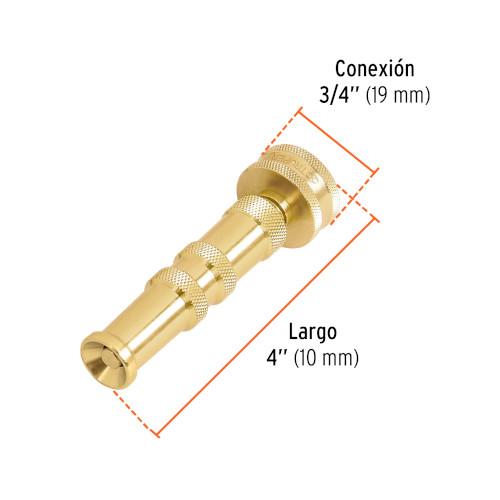 CHIFLON DE LATON 4" P/MANGUERA TRUPER