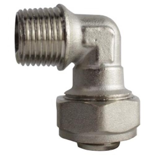 CODO REDUCIDO 90° PARA TUBO PE-AL-PE DE 3/8 TUERCA COMPRESION X 1/2 ROSCA MACHO COFLEX