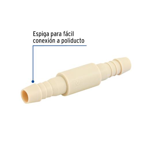 COPLE INSERCION DE 1/2 Plg. DE POLIPROPILENO FOSET