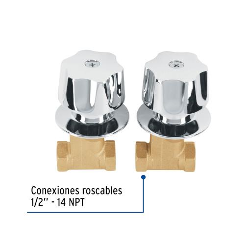 JUEGO LLAVES EMPOTRAR ROSCABLES MANERAL METALICO FOSET