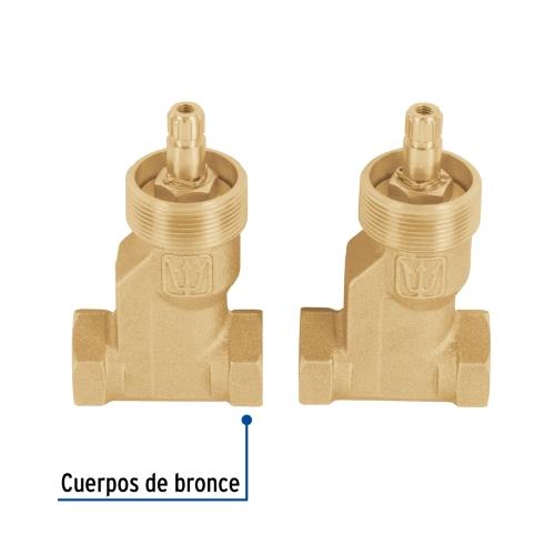 JUEGO LLAVES EMPOTRAR ROSCABLES COMPRESION SIN MANERAL FOSET