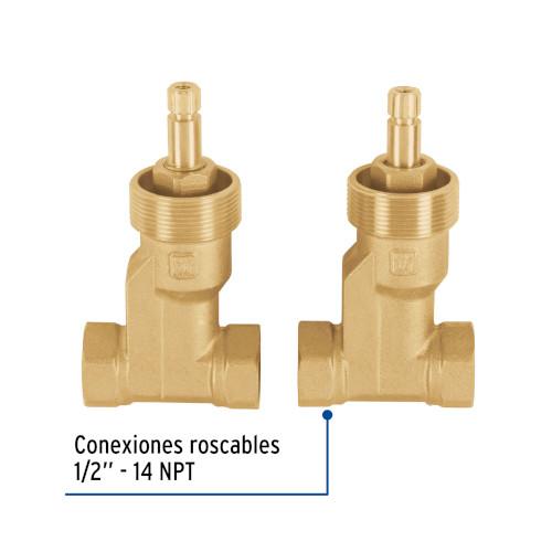 JUEGO LLAVES EMPOTRAR ROSCABLES COMPRESION SIN MANERAL BASIC