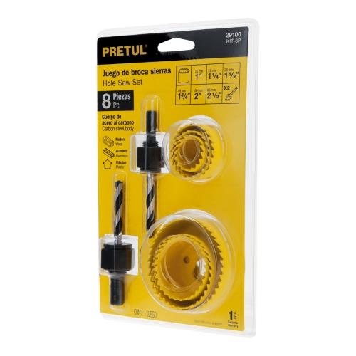 JUEGO BROCASIERRAS 8 PZ PRETUL