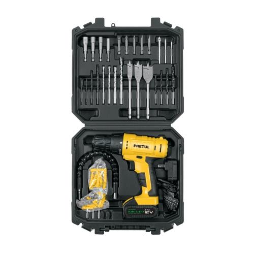KIT TALADRO INALAMBRICO 12V 3/8" PRETUL