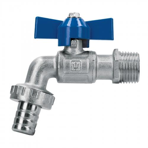 LLAVE DE ESFERA C/MANERAL CORTO LATON 130GR 1/2 Plg. FOSET