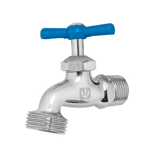 LLAVE PARA MANGUERA DE LATON CROMADO 130G 1/2 Plg. GRANEL FOSET