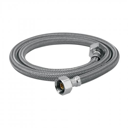 MANGUERA LAVABO/FREGADERO VINILO GRIS 1/2 Plg. X 1/2 Plg. 100 CM