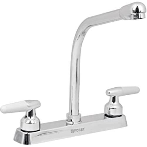 MEZCLADORA 8 Plg. FREGADERO ABS CUELLO CORTO PALANCA BASIC