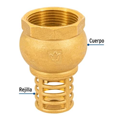PICHANCHA CON REJILLA DE LATON 1-1/4 Plg. FOSET